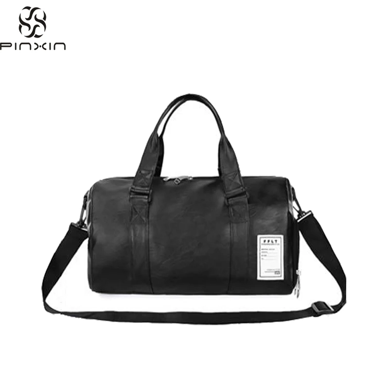 
Customized Logo Anti Theft Pilot Men Leather Duffle Business Fashion Waterproof Sports Custom Mens Leather Travel Bag 