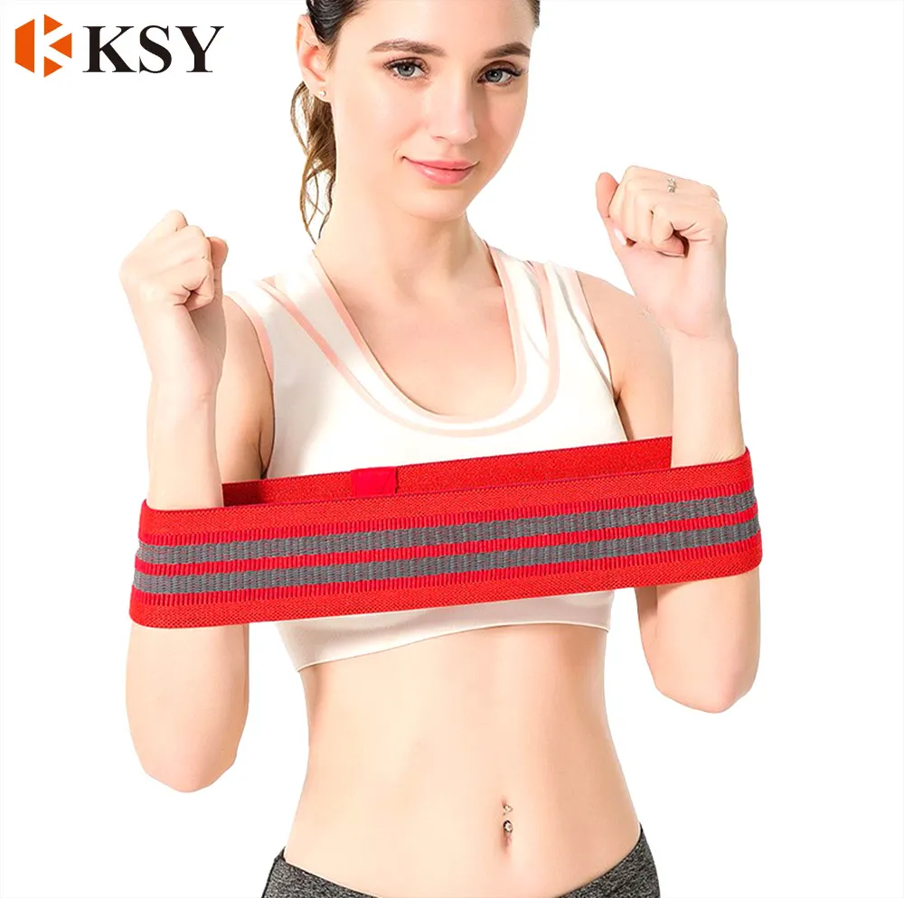 Manufacturer Custom Logo Booty hip circle resistance bands non slip Loop Workout Bands for  legs and butt bandas de resistencia