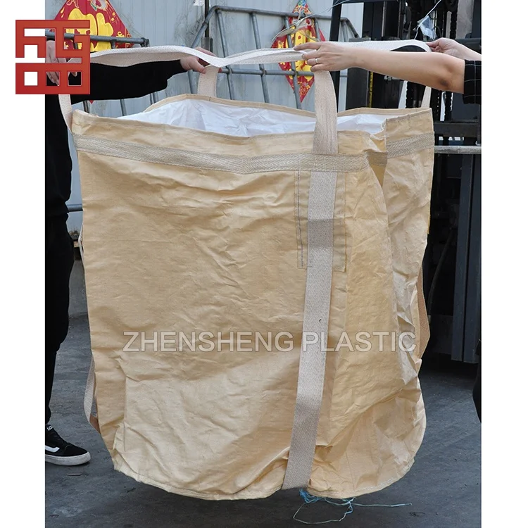 1 Ton Jumbo Bag PP  Container Bags for corn  plastic super sack unload 1 ton super sacks for firewood packing rice bag 100kg