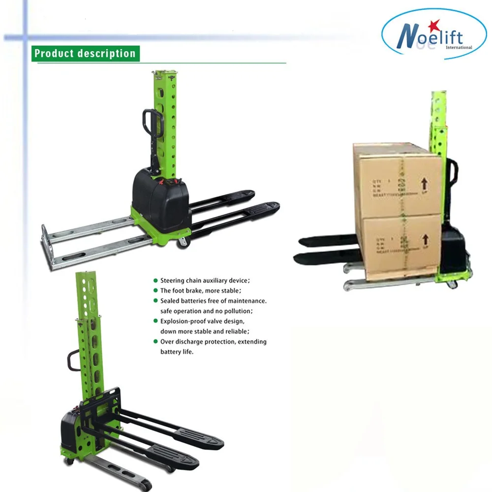 0.5 tn capacity 1.3m lift height self lift stacker price