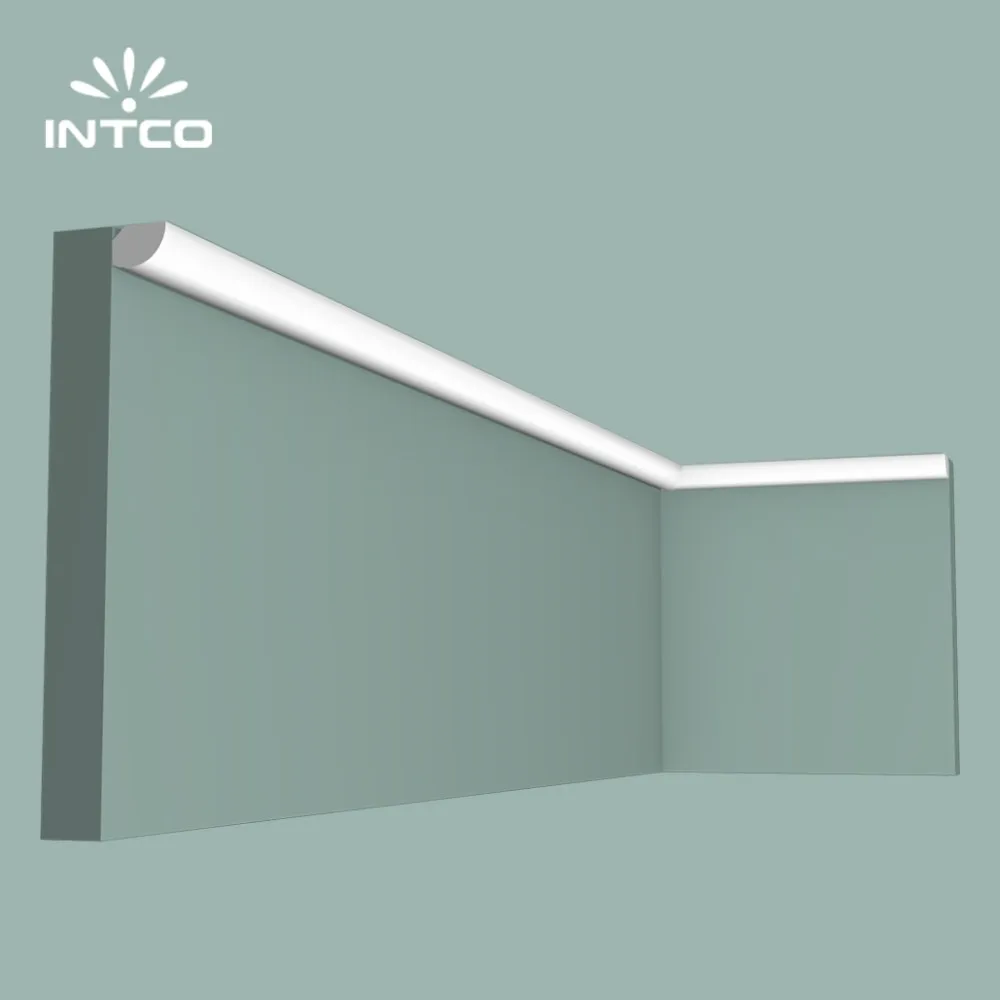 wood color decorative ceiling moulding crown moulding plastic skirting board base wooden 3D White color wall panel