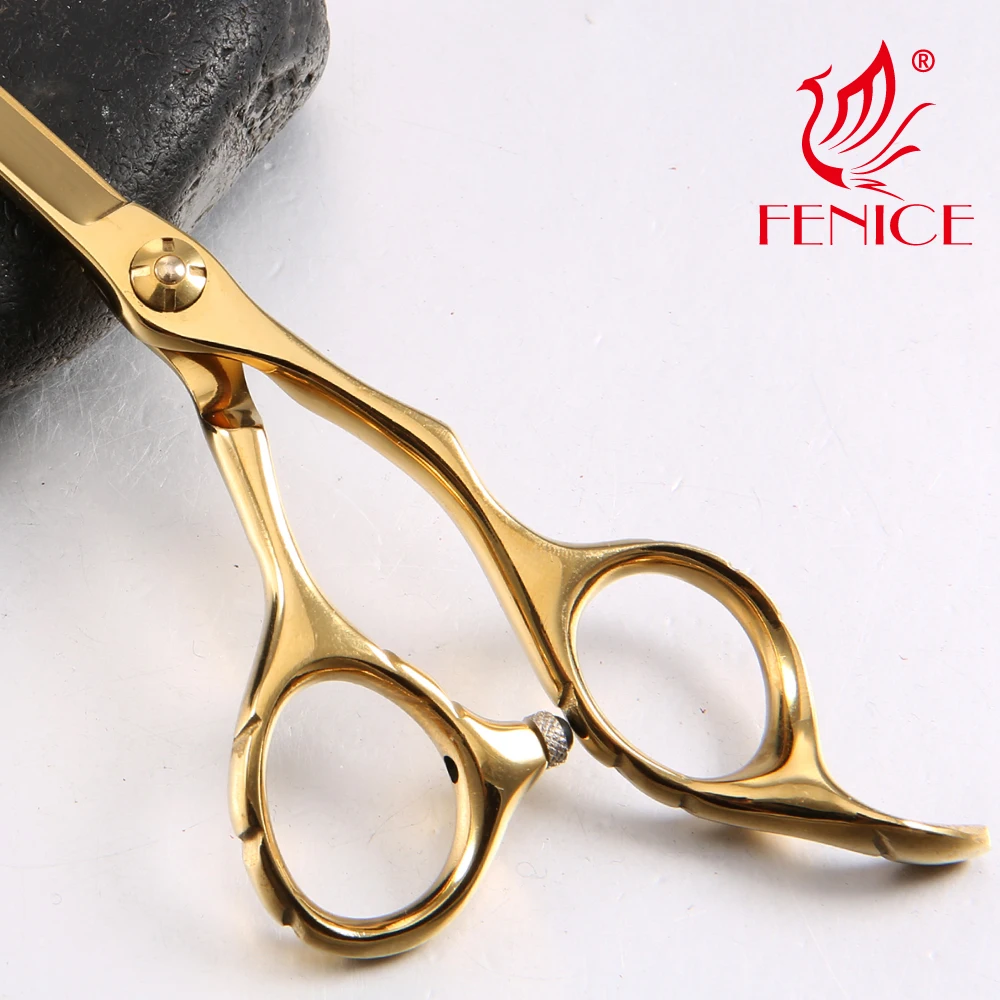 Professional 440C Stainless Steel Rose Gold Color Barber hairdressing scissors Set