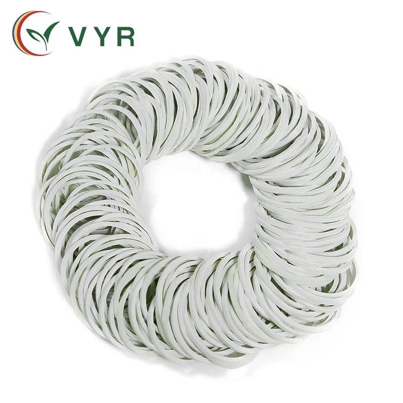 Wholesale environmental protection rubber band white apron factory direct rubber products