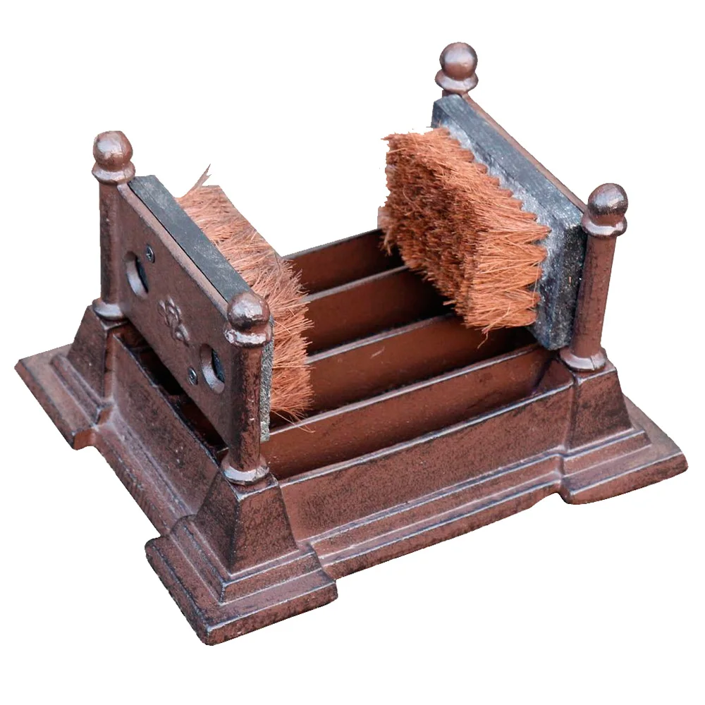 Best Old Fashioned Outdoor Garden Muddy Homemade Mat Cast Iron Welly Shoe Boot Brush Scraper Puller