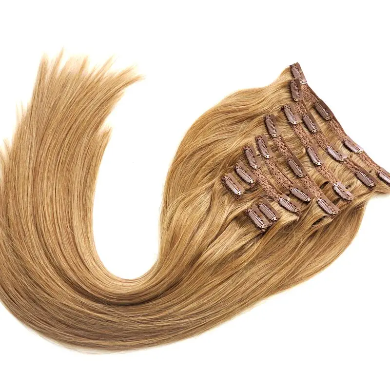 100% Virgin Peruvian Remy Hair Double Drawn 320g Seamless Clip In Extensions Human Hair