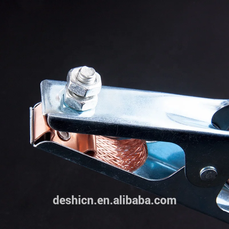 Deshi 300A High Quality ARC Welding American Type Ground Earth Clamp for MMA STICK Process