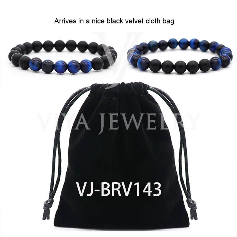 Wholesale 8mm Gemstone Friendship Beads Bracelet Elastic Adjustable Bracelet