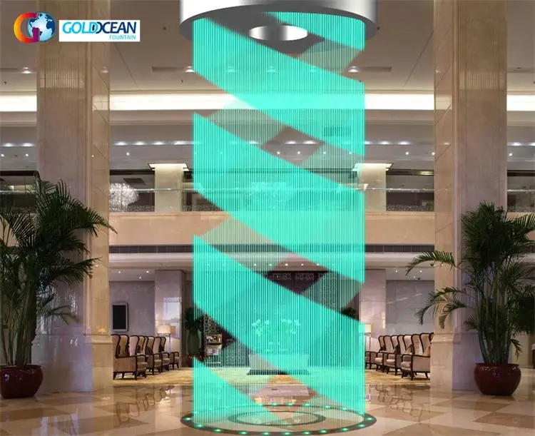 Shopping Mall Indoor Beautiful Round Digital Water Curtain