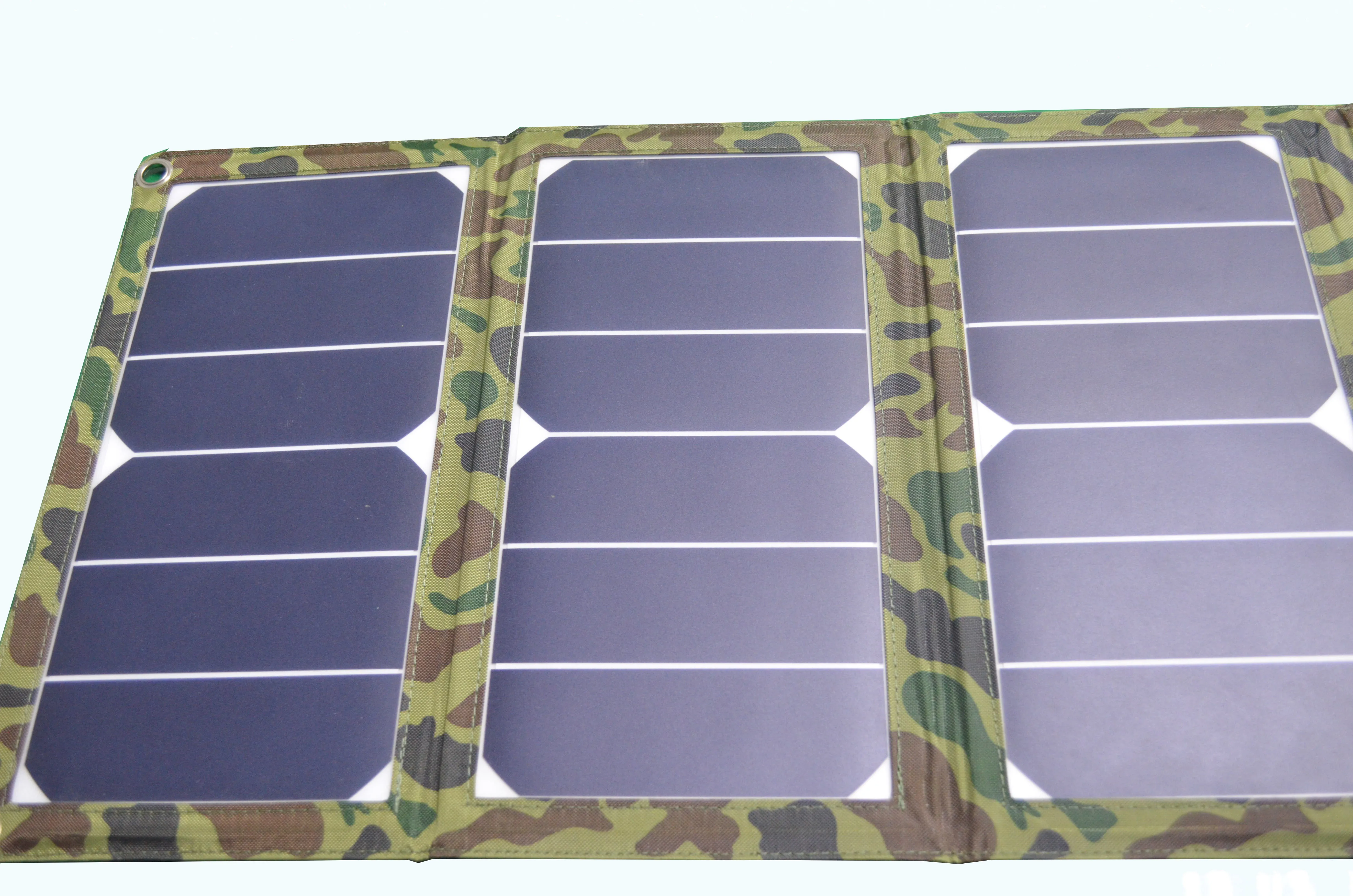 
Free Sample sunpower solar panel 28W solar Folding bag usb solar panel charger 