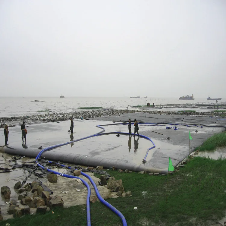 River sludge- cleaning restore  hold back flood water factory direct Woven geotextile geotube