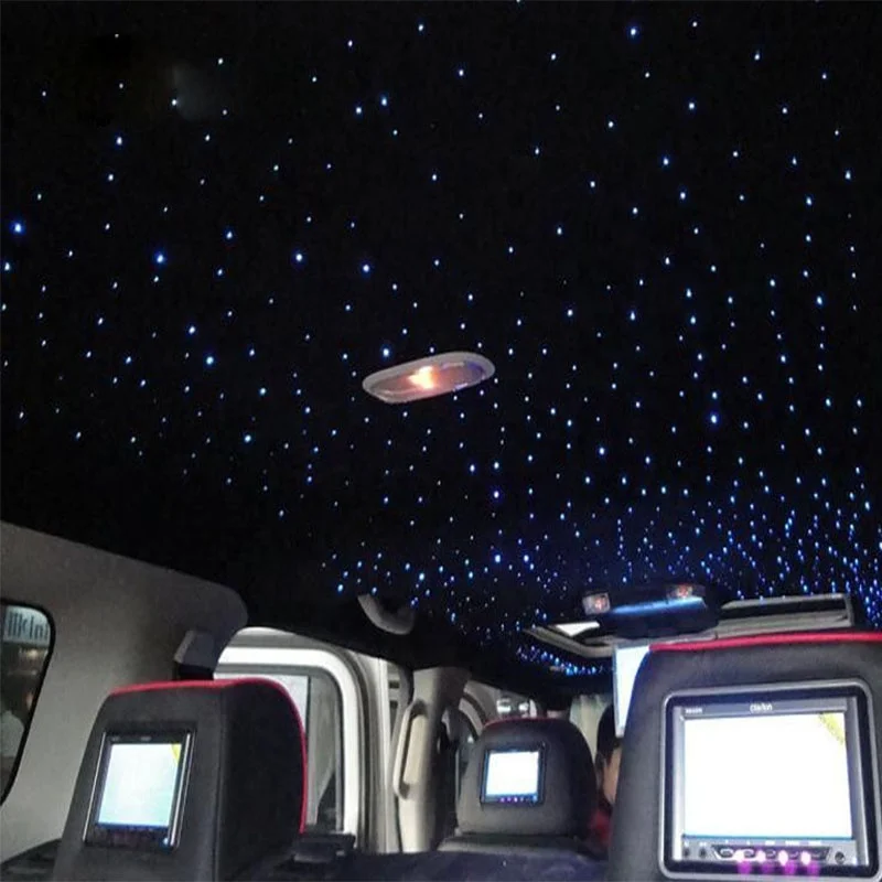 Комплект потолочных светильников для автомобиля со вспышкой из оптоволокна