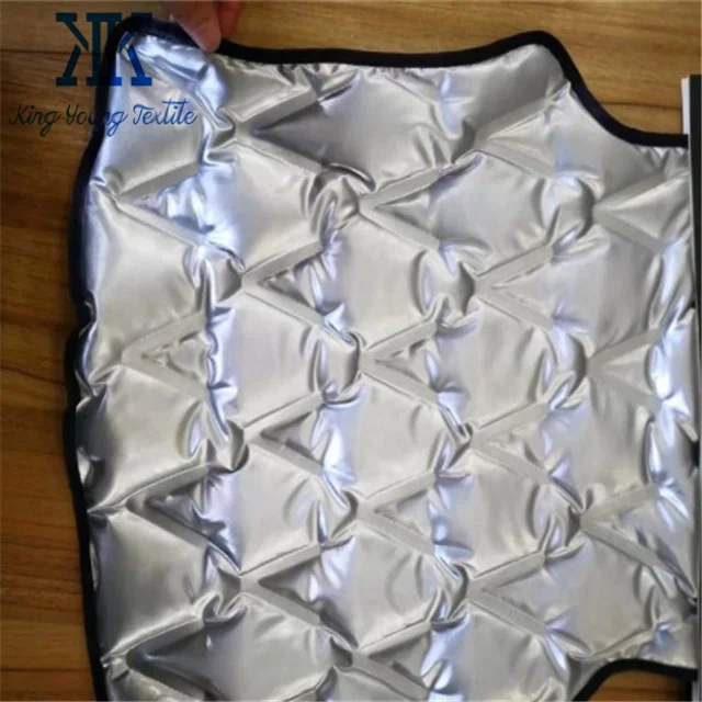 100% polyester double woven channel metallic silver coated downproof downjacket fabric