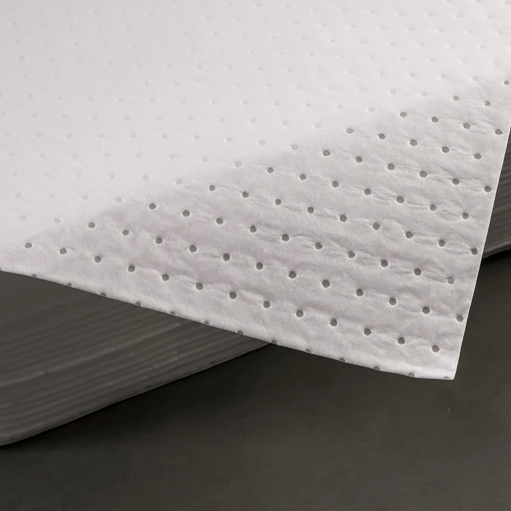 200gsm White  Oil Absorbent Sheets Polypropylene Only Oil Absorbent Sheets