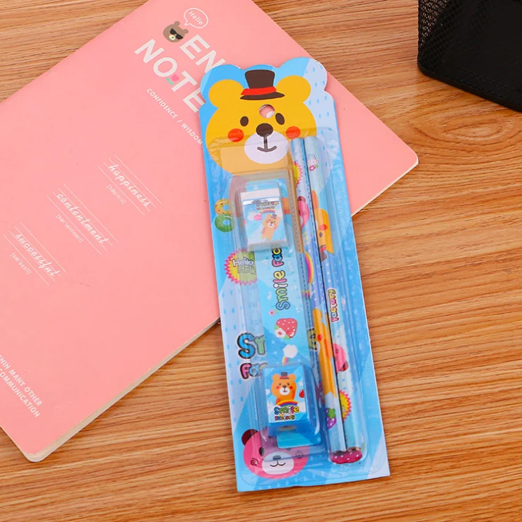 China school stationery items list with price picture cute cartoon kids stationery set back to school kawaii school supplies set