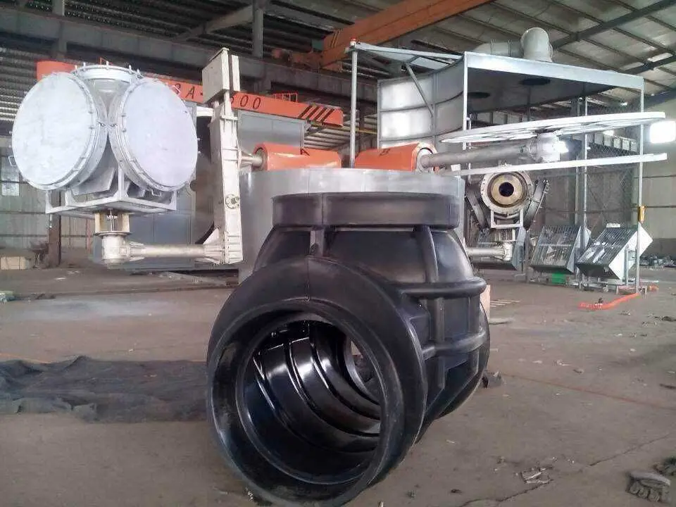 Rising Sun 3.5m oven heating carousel 3 arms 4 working stations plastic rotomolding machines