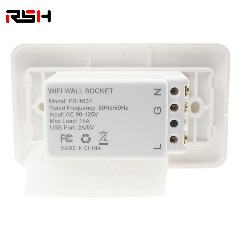 Smart Home USB Port Wall Plug USA Plug Wall Socket Smart Power Outlet with USB Port