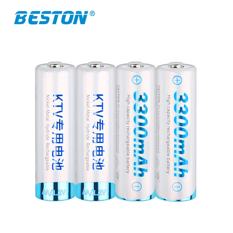 Rechargeable battery 1.2v 3300mAh battery pack with charger AA battery