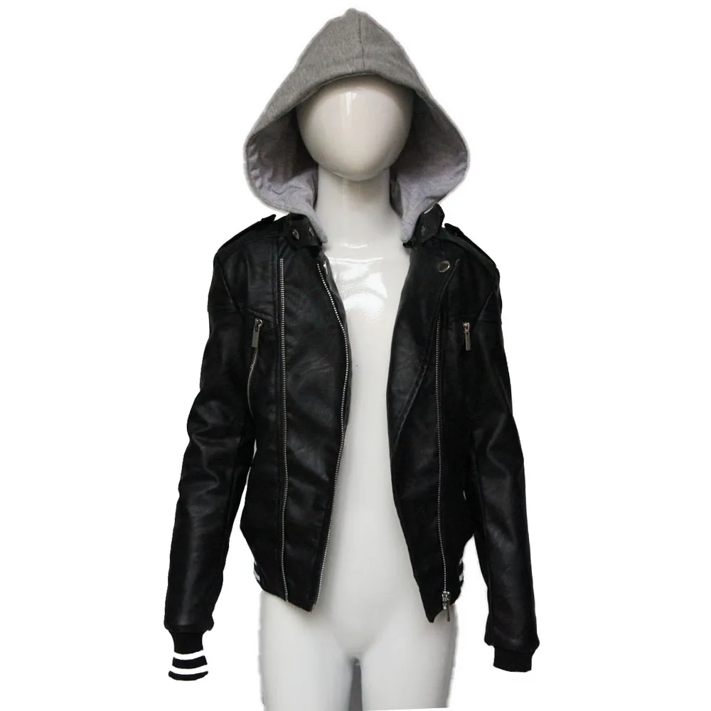 Новый дизайн; пальто для девочек; теплое пальто для девочек; кожаная верхняя одежда из искусственной кожи