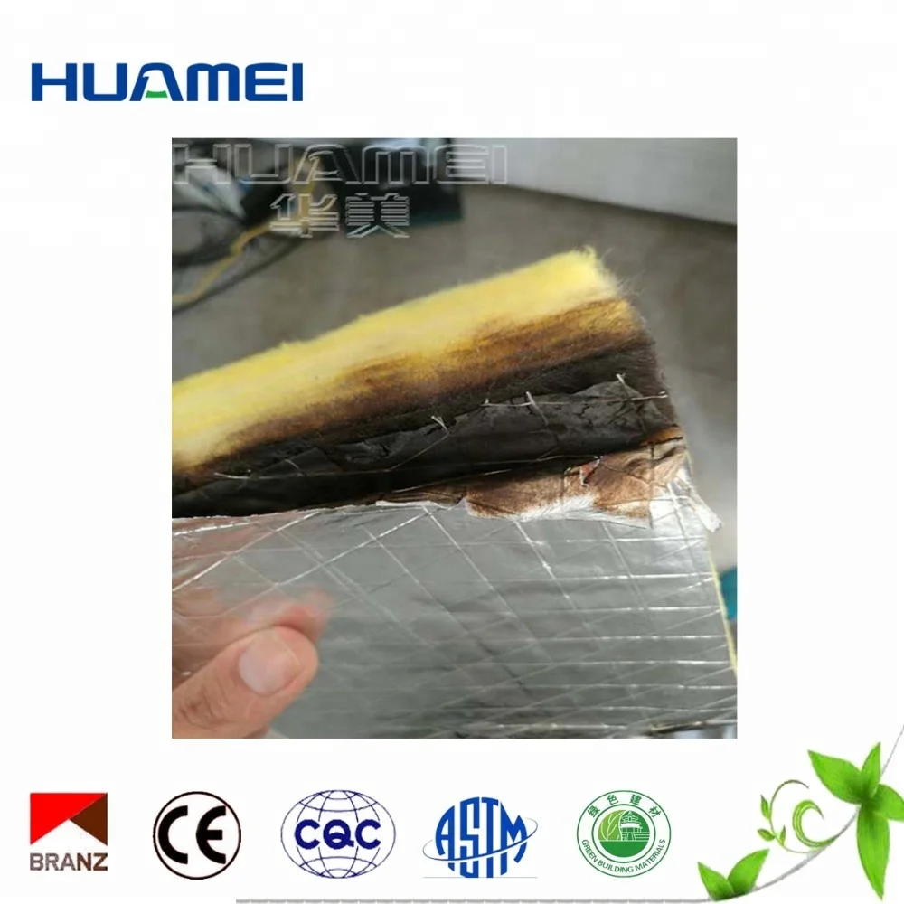 
FSK Aluminum Foil Thermal Insulation Fiber Glass Wool Roll 