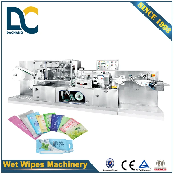 Single Piece Per Bag Full -  auto Wet Tissue Folding and Packing Machine