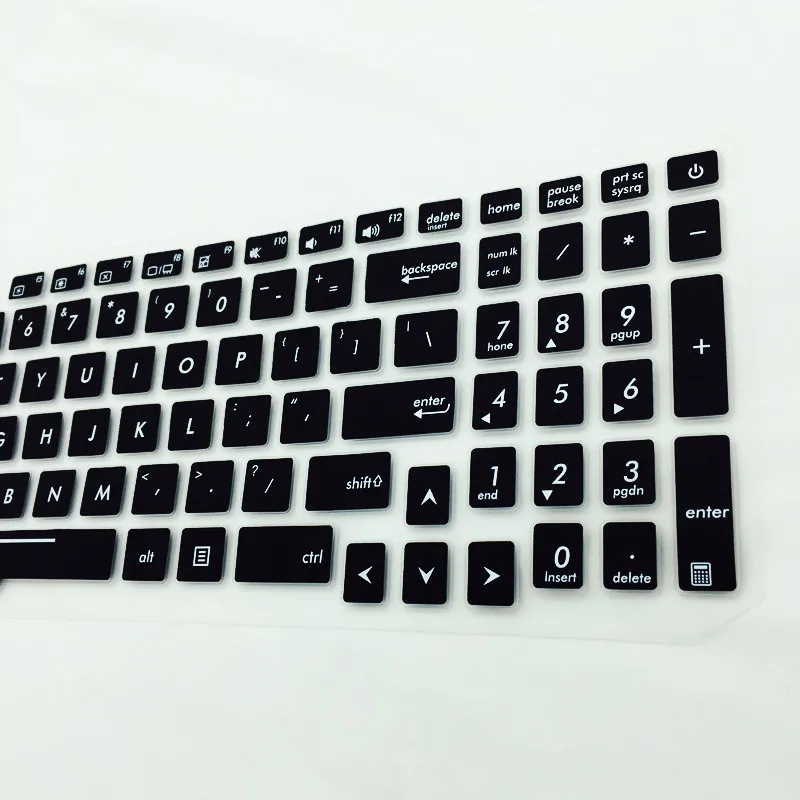 Распродажа, экологически чистый силиконовый чехол для клавиатуры, защитный чехол для Asus 15,6 'FX63 FX80 GL503