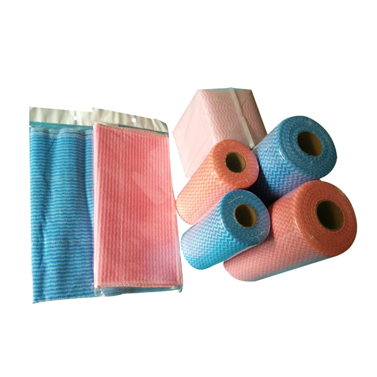 Viscose and Polyester Top Quality Spunlace Non Woven Fabric Disposable Kitchen Cleaning Wipe