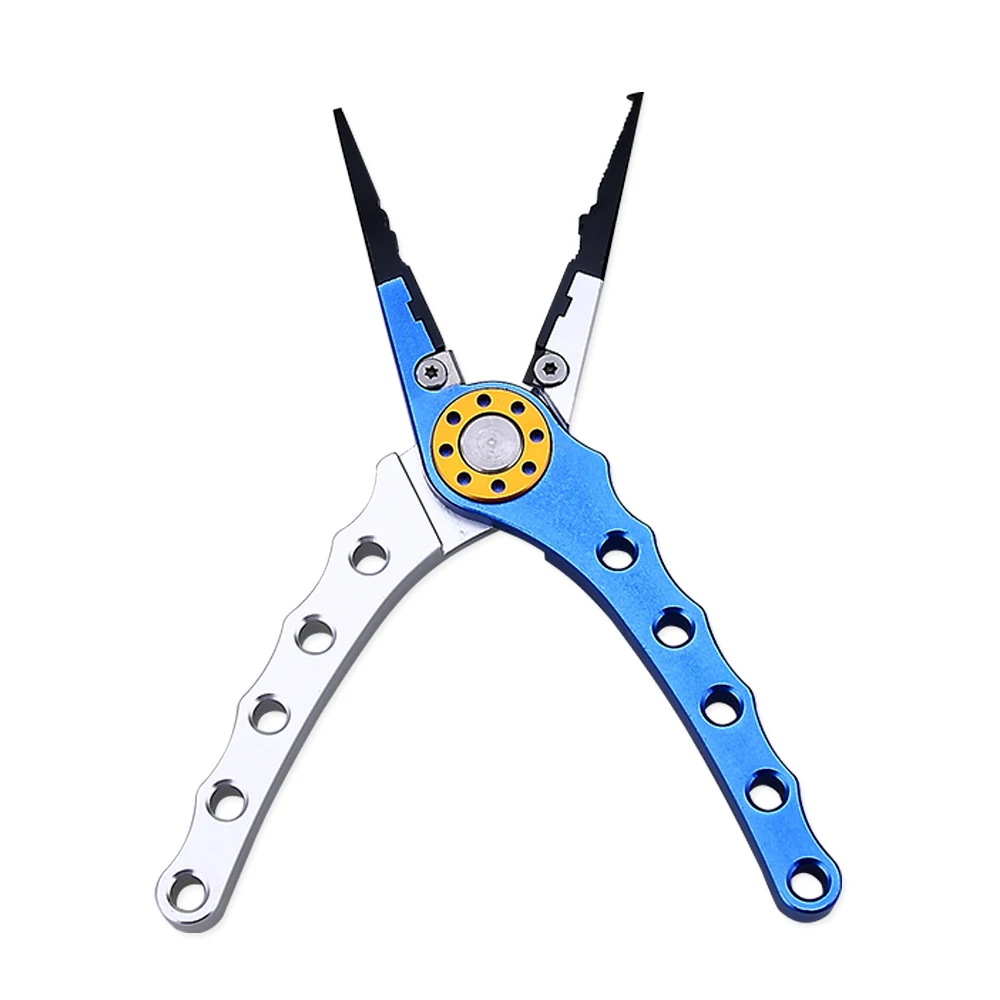 
Fly Fishing Supplies Lure split ring plier hook remover Aluminum Long nose fishing tools Fishing pliers 