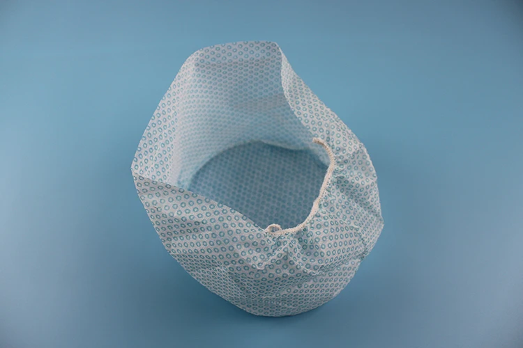 box-packed disposable surgical head cover spunlace surgeon cap