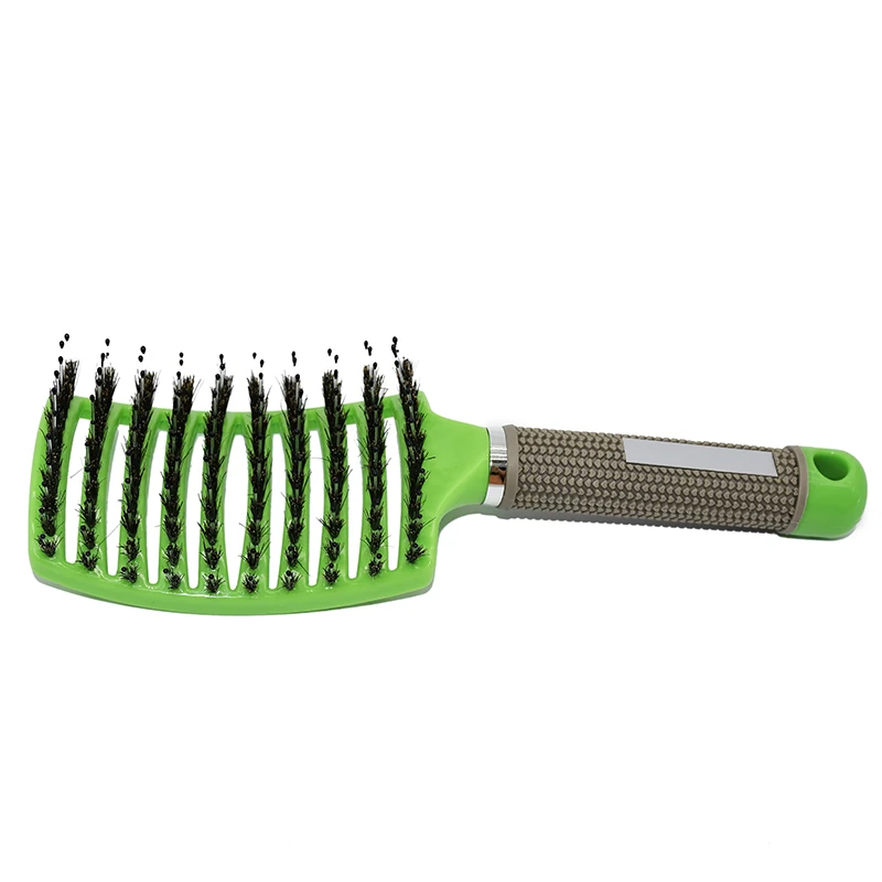 
Women Hair Scalp Massage Comb Bristle Nylon Hairbrush Curly Detangle Hair Brush for Salon Hairdressing Tools 