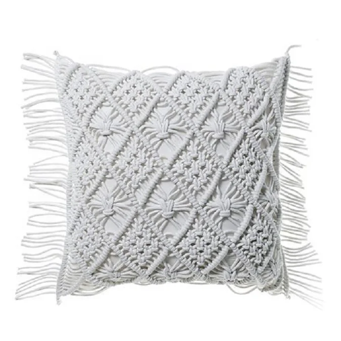 Handmade Macrame Crochet Cushion & Pillow Cover