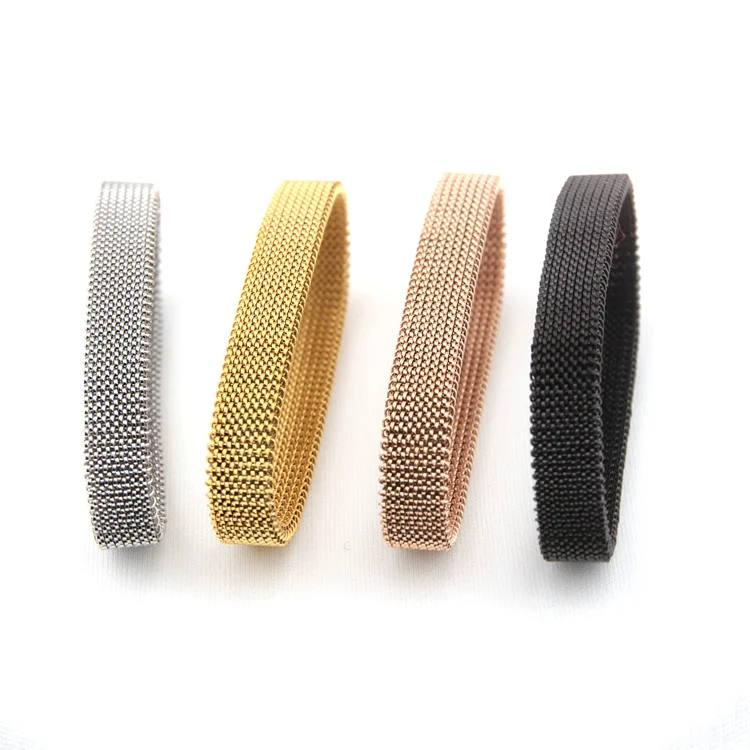 Bracelets, Bangles Jewelry Direct Factory Price stainless steel Elastic mesh bracelet for Men and Women
