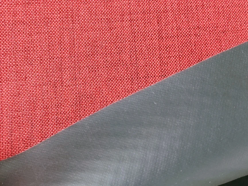 
Two tone 300d 120gsm polyester cationic fabric for backpacks with pu pvc coating 