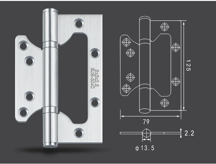 Factory Wholesale High Quality Stainless Steel Sus201 Wooden Hinges Oxford 2Bb Bearing Factory Wholesale High Quality Door Hinge