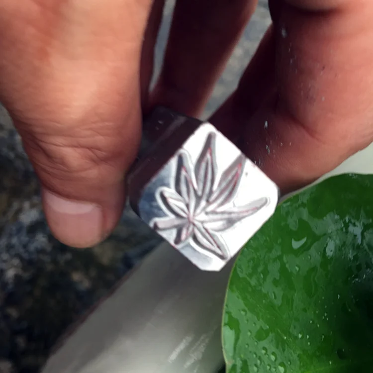 Customized DIY leaf shape mold stamp mold inserts