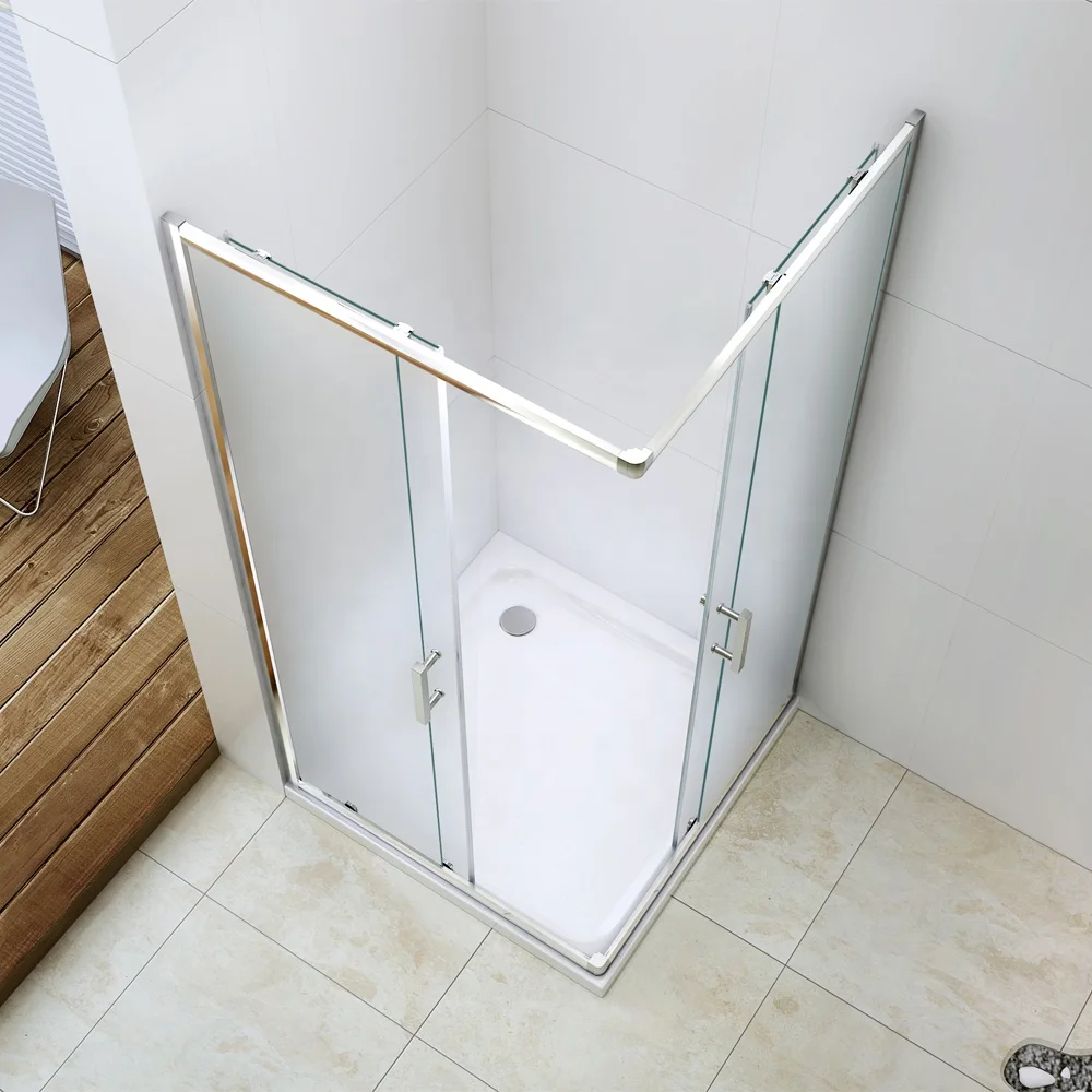 Popular Design Good Price 2 Door 6mm Sliding Square  Bathroom Shower Enclosure