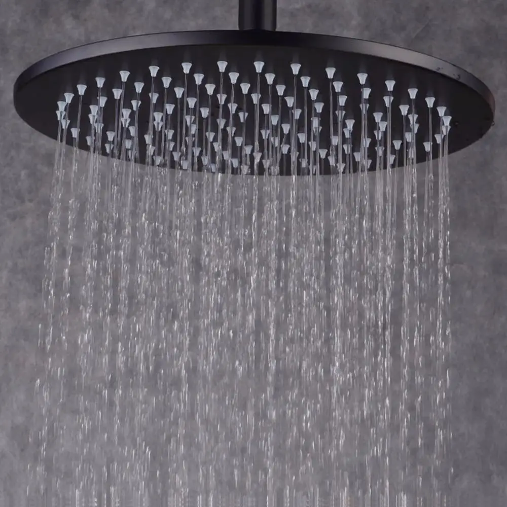 Fapully bathroom accessories Round rainfall function oil rubbed bronze wall mounted big rain shower head