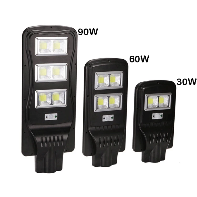 High Quality Outdoor Waterproof IP65 Cob Bridge lux 30W 60W 90W All In One Solar Led Street Light  Factory Price