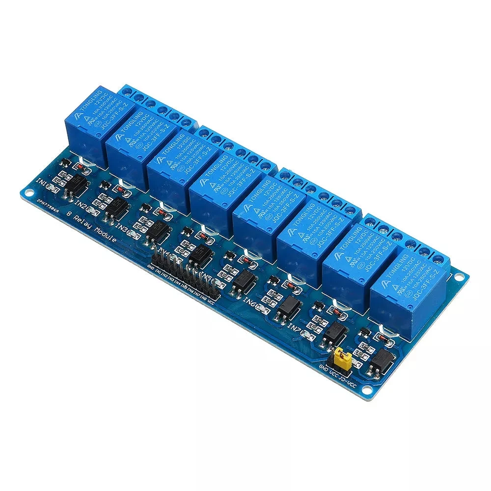 Chengsuchuang 8 Channel Relay 12V with Optocoupler Isolation Relay Module For Arduino