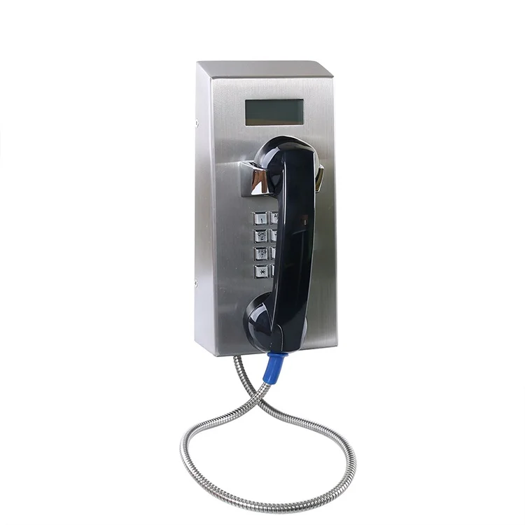 SIP VOIP из нержавеющей стали погодных условий тюрьмы аварийного телефон с ЖК-