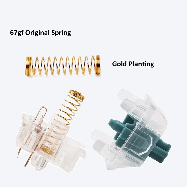 DIY Keyboard Switch 67g force Spring Mechanical Switches Push Button Keyboard Switch for Panda Hardcore Gamer