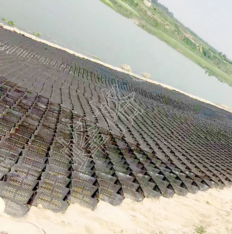 
Yellow Plastic Grid Gravel Stabilizer HDPE Geocell for Driveway 