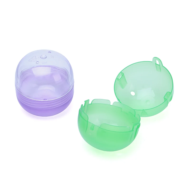 Plastic Toy Egg Capsule Ball Transparent Colour Empty Capsule
