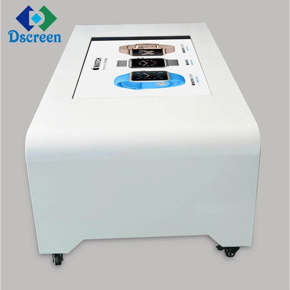 Журнальный столик цифровой плеер ЖК-киоск с мультитач смарт с Windows/Android/WiFi современный