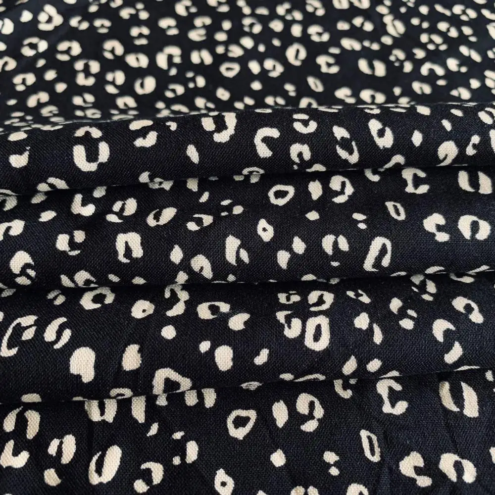 Оптовая продажа, в наличии, вискозная ткань, Тканый дизайн животного, печатная 100% вискозная ткань