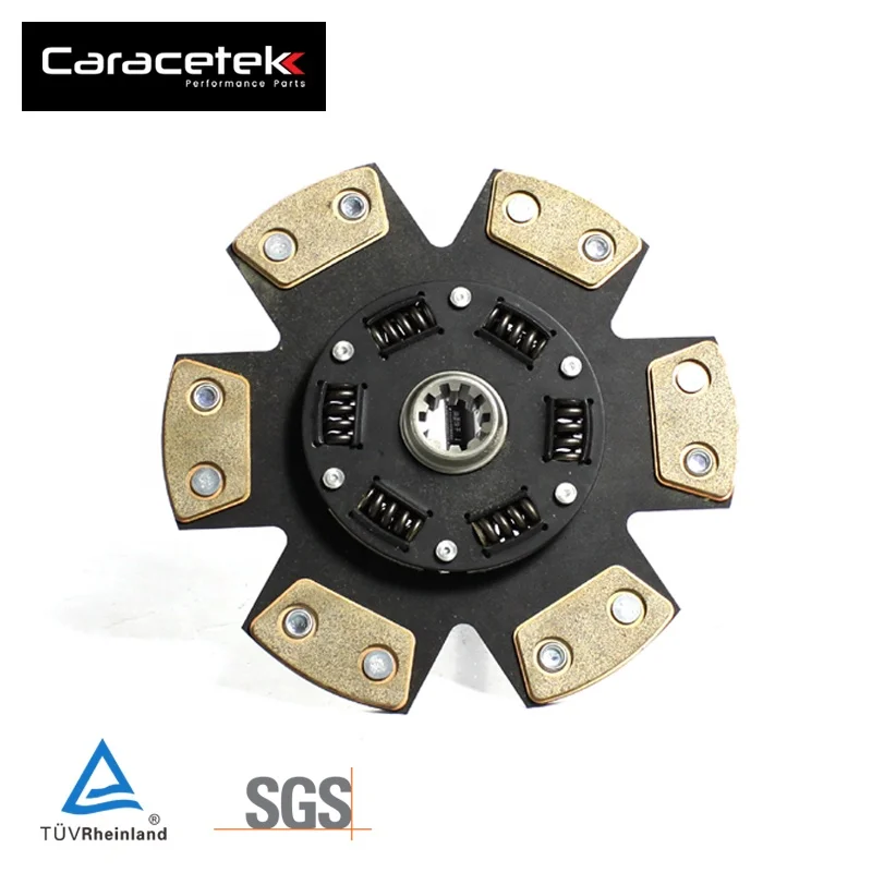 
Caracetek Racing 6 Puchs Pucks Pads Car Auto Copper Clutch Disc 