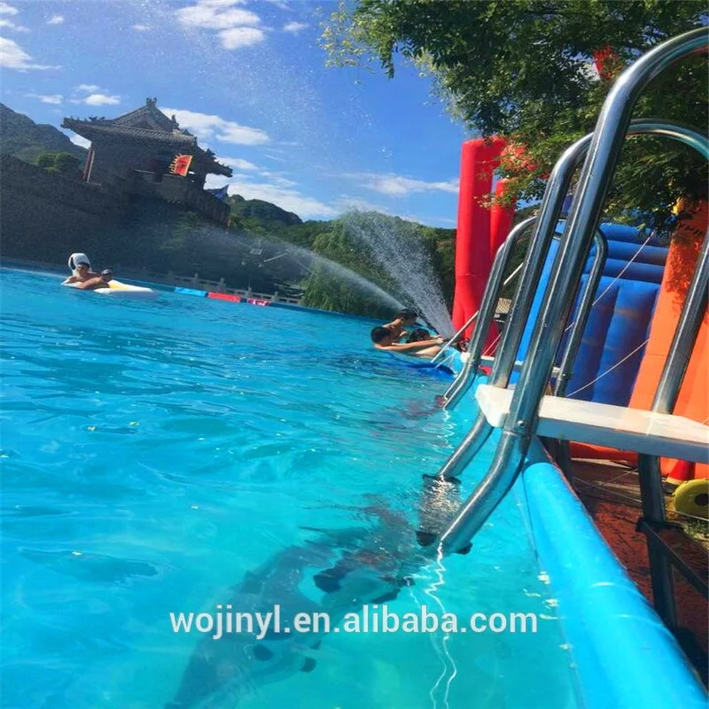 Wholesaler best price rectangular above ground swimming pool  portable pool swimming
