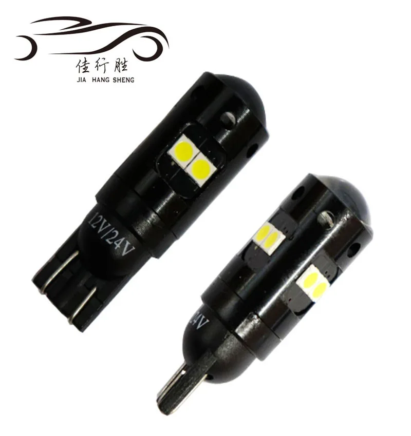 JHS Factory Supply led indicator light for car warning sign edge width lamp 9-30V 8SMD 3030 194 162 w5w Led T10 led bulb