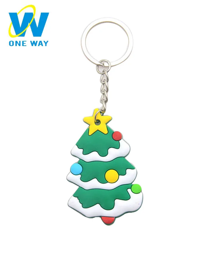 Custom PVC Christmas Tree Keychain