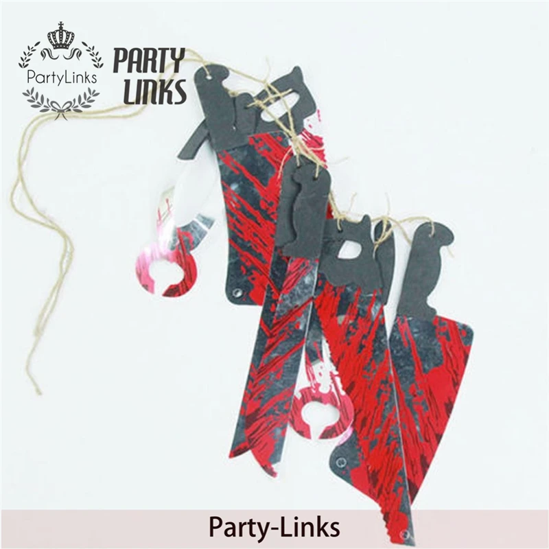 Halloween Party Bloody Scary Garland Decoration Set Splattered Halloween Scary