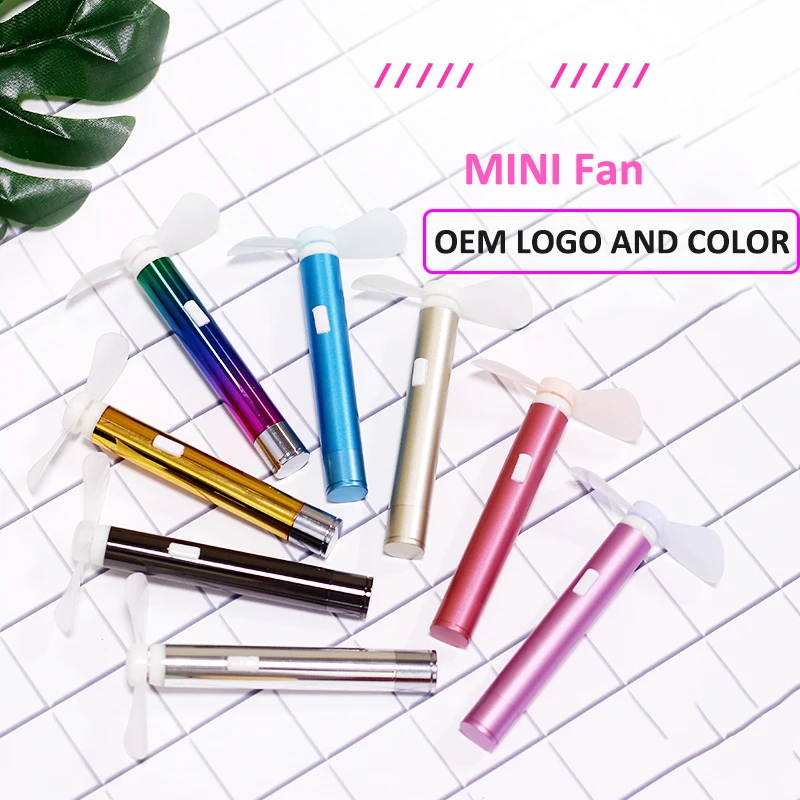 Electronic Product Metal Plastic Portable Mini Fan Pocket Mini Portable Handheld Mini Fan for Outdoor Use Decorations